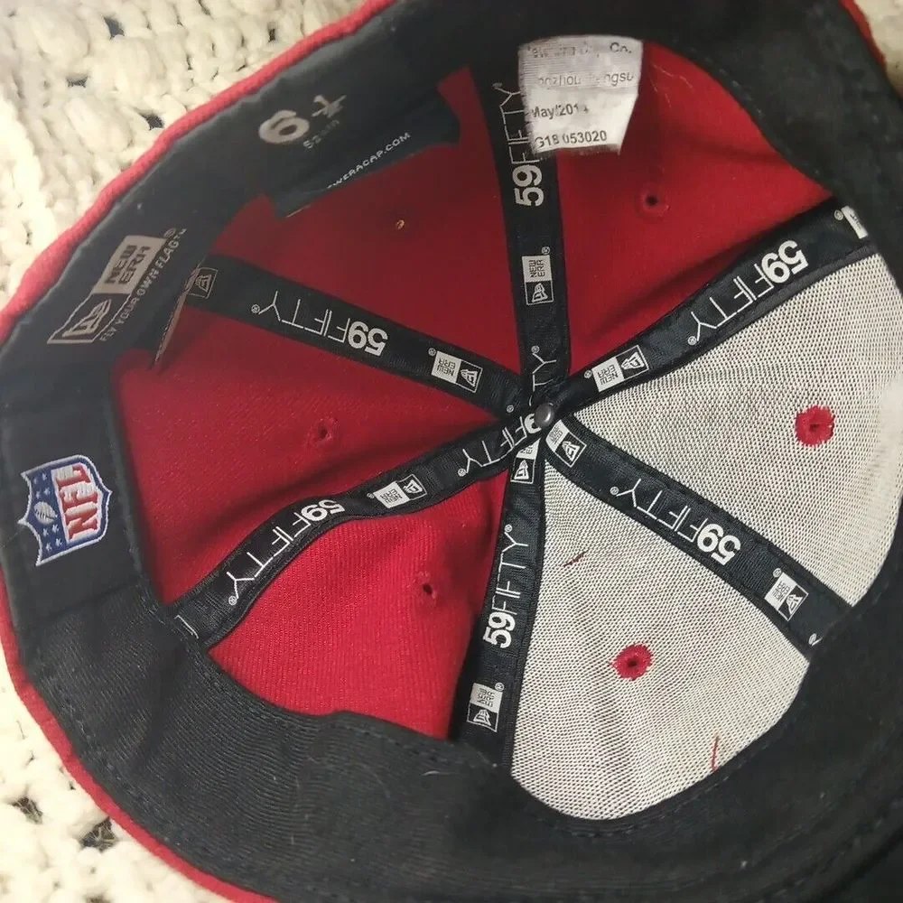 New Era 59fifty San Francisco 49ers‎ Hat Cap Youth Fitted Size 6 1/2 NFL 2014